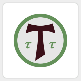 Cross of Tau Symbol Sticker